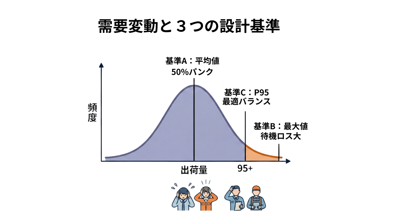 リソース設計（人員・設備）時の設計基準