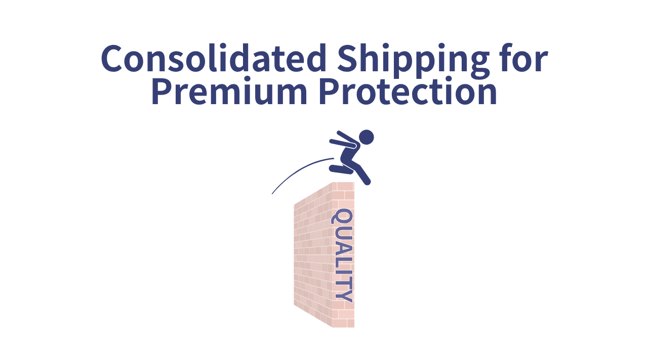 Instead of sending items individually, we consolidate your orders at NX Group facilities overseas and ship them to Japan as professionally managed shipments.