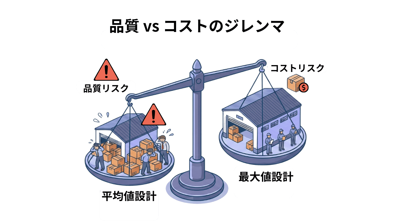 物流倉庫の「品質」と「コスト」のトレードオフ
