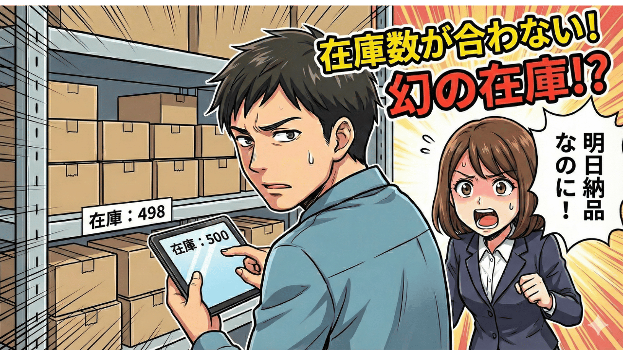 システム上の在庫数と実在庫が合わない「幻の在庫」によるピッキング作業のトラブル
