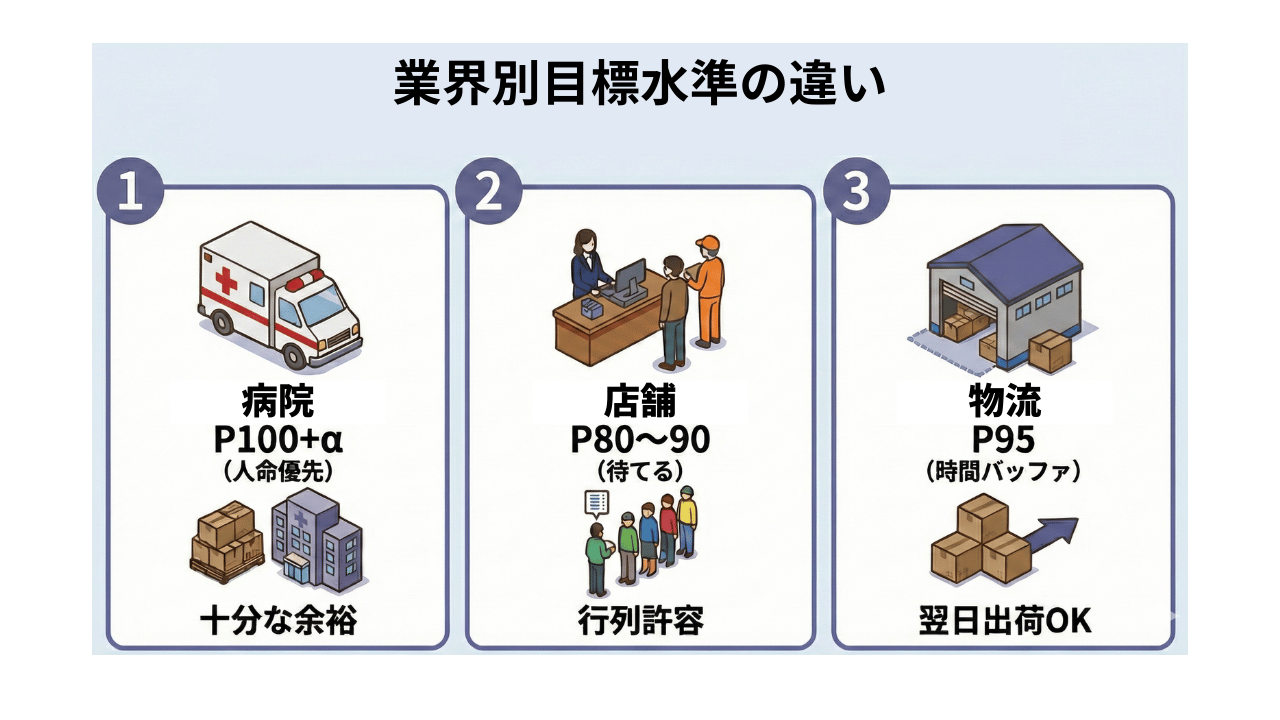 物流特有の性質を活用し、P95で設計することが、最も経済合理性の高い戦略