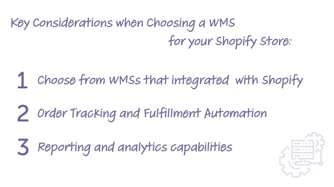 Choose from WMSs that integrated with Shopify