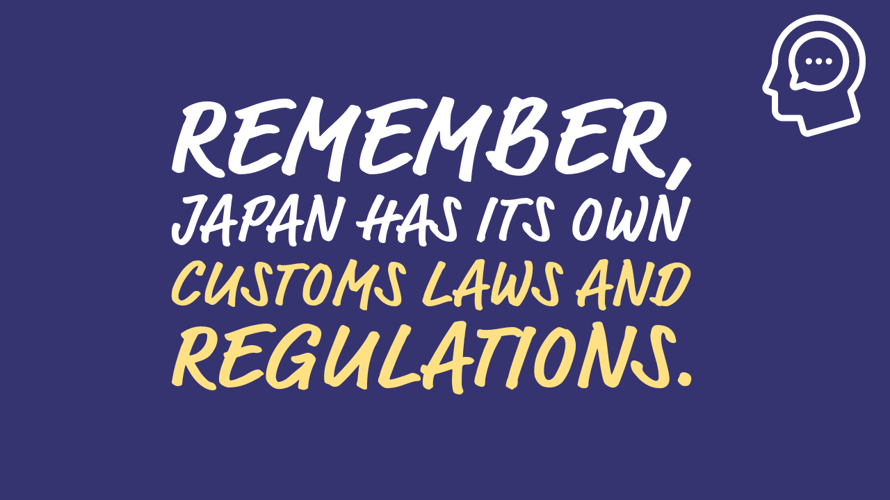Review Japanese online shop regulations and export laws before shipping to Japan