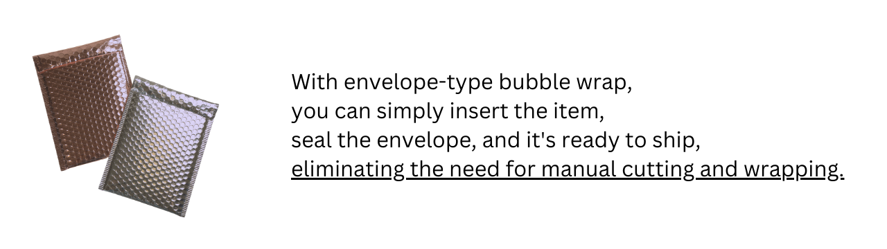 envelope type bubble wrap