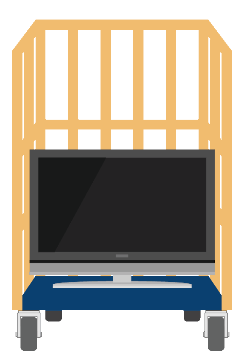 積載可能な家財のサイズ目安:テレビ