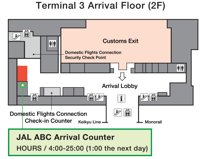 Terminal 3 Arrival Floor (1F)