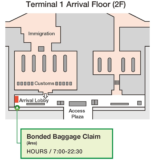 Terminal 1 Arrival Floor (2F)