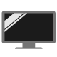 Space-saving PC unit, word processor, and LCD display