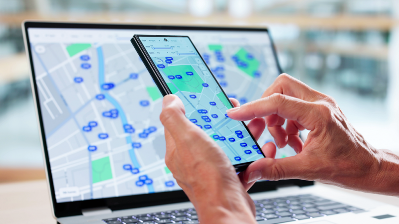 Visualization and efficiency improvements using GPS/Web portals
