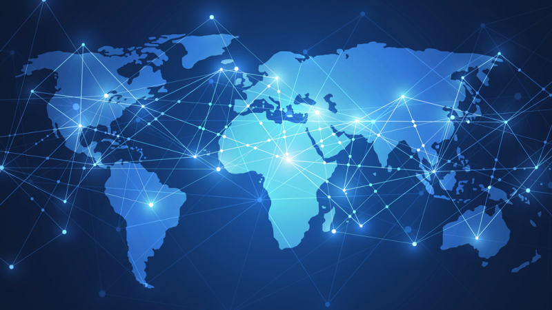 A network that supports a globally distributed procurement network.