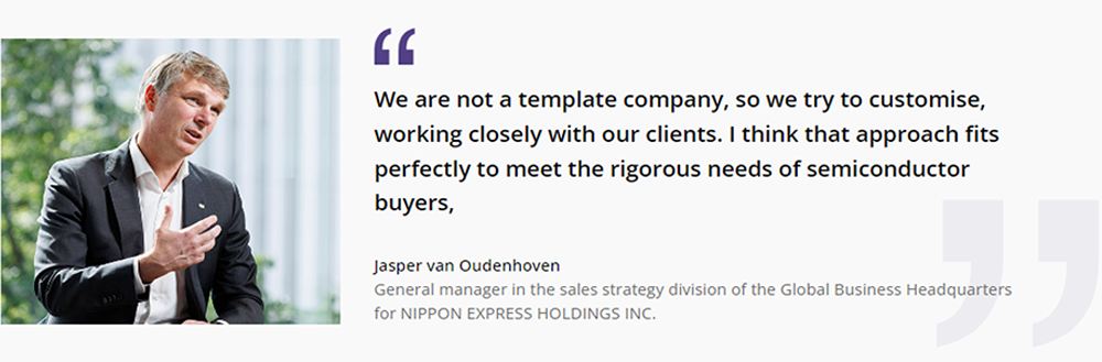Jasper van Oudenhoven General manager in the sales strategy division of the Global Business Headquarters for NIPPON EXPRESS HOLDINGS INC.