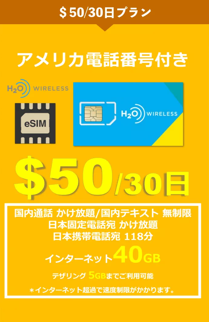 $50/30日プラン